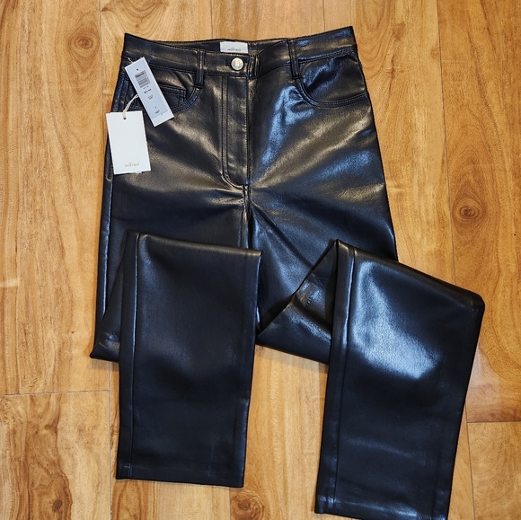 Aritzia Vegan Leather Pants - Picture 4 of 7